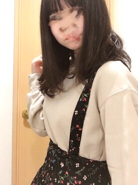 「tiptop（ティップトップ）のアイテム（オールインワン・サロペット）」を使った、TOMOさん（レディース・150cm）の春コーディネート