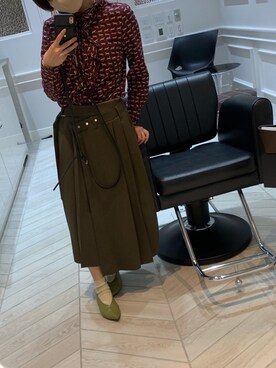 「BEAMS（ビームス）のアイテム（パンプス）」を使った、yana.♡さん（レディース・156cm）の秋コーディネート