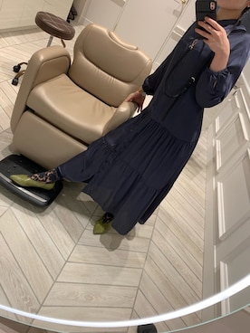 「BEAMS（ビームス）のアイテム（パンプス）」を使った、yana.♡さん（レディース・156cm）の秋コーディネート