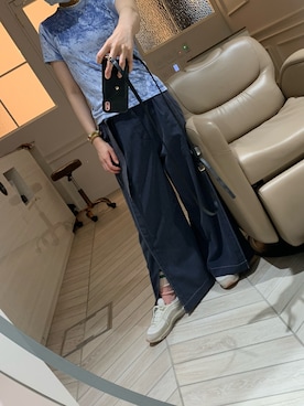 「オールバック」｜yana.♡さん（レディース・156cm）の夏コーディネート