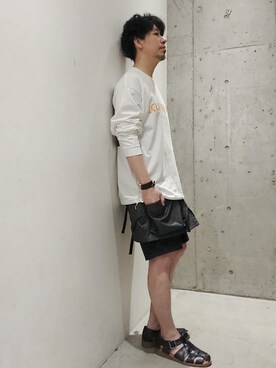 「COMFY（コンフィー）のアイテム」を使った、MASAKIさん（メンズ・172cm）の夏コーディネート