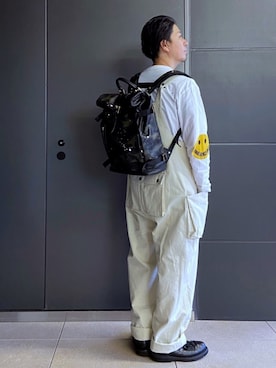 「Rinajour（リナジュール）のアイテム（パンツ）」を使った、MASAKIさん（メンズ・172cm）の秋コーディネート