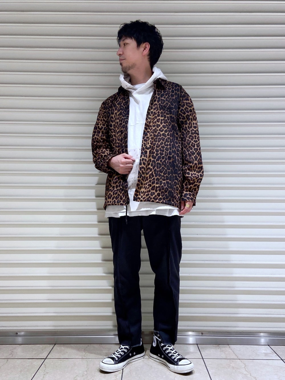 schott（ショット）の「Schott(ショット)LEOPARD COACH SHIRT