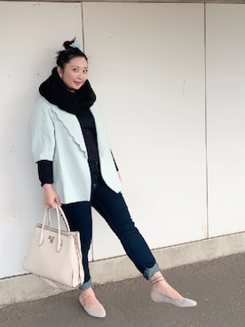 宮岡名穂子さん（レディース・158cm）の秋コーディネート