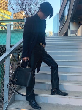 スノーブルー サンローランパリ SAINT LAURENT PARISダブルチェスター