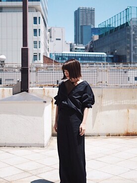 「M/M ATTACHMENT（エムエムアタッチメント）のアイテム（パンツ）」を使った、シバタさん（レディース・152cm）の夏コーディネート