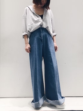 「CLANE（クラネ）のアイテム（シューズ）」を使った、シバタさん（レディース・152cm）の夏コーディネート
