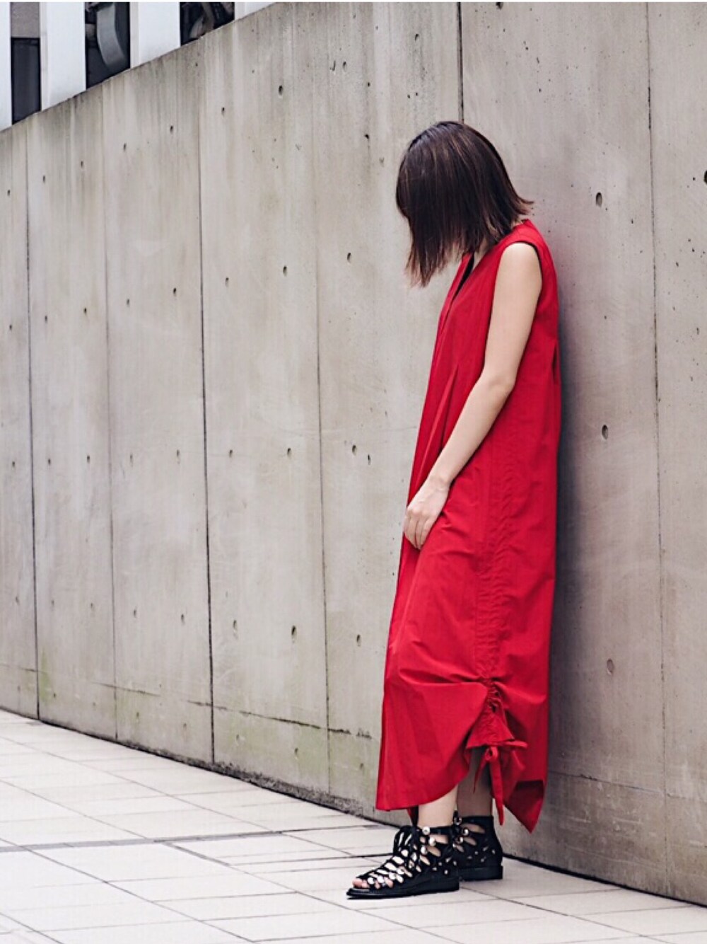 UN3D.のワンピース（レッド系）を使った人気ファッション