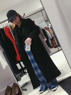 「STUDIOUS（ステュディオス）のアイテム（チェスターコート）」を使った、シバタさん（レディース・152cm）の秋コーディネート