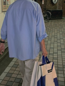 「LENO（リノ）のアイテム（チノパンツ）」を使った、cureyonさん（メンズ・172cm）の秋コーディネート