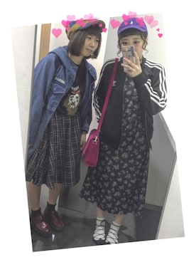 「アイテム（ジャージ）」を使った、Karenさん（レディース・157cm・10代）の冬コーディネート