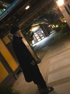 「アイテム（ステンカラーコート）」を使った、YAⓂ️Aさん（メンズ・180cm・20代）の冬コーディネート