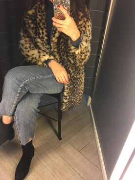 「PULL&BEAR（プルアンドベア）のアイテム（その他アウター）」を使った、IamMissMokさん（レディース・165cm）の冬コーディネート