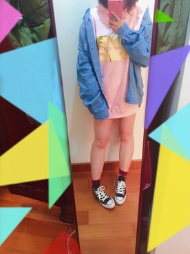 「I.Tのアイテム」を使った、諗鯨さん（レディース・161cm）の春コーディネート