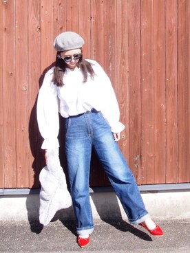 「HIAND（ハイアンド）のアイテム」を使った、yukikoさん（レディース・164cm）の冬コーディネート