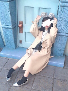「アイテム（トレンチコート）」を使った、さやさん（レディース・149cm・20代）の春コーディネート