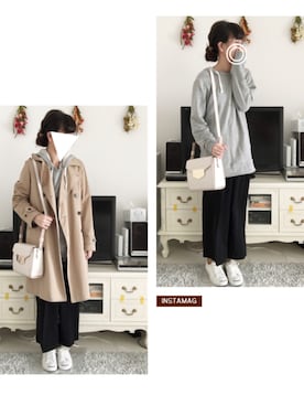 「CONVERSE（コンバース）のCONVERSE コンバース ジャック パーセル / JACK PURCEL（スニーカー）」を使った、ふわも子。さん（レディース・161cm）の秋コーディネート