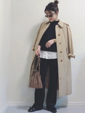 「LOWRYS FARM（ローリーズファーム）のアイテム（ポーチ）」を使った、HITOMIさん（レディース・155cm）の春コーディネート