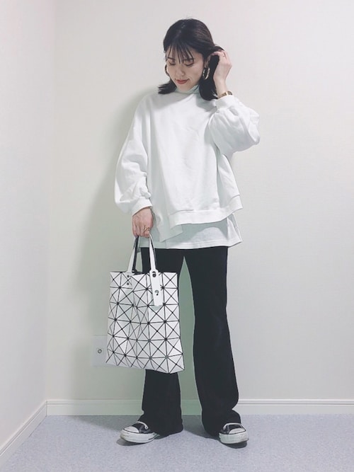Hitomi Bao Bao Issey Miyakeのトートバッグを使ったコーディネート Wear