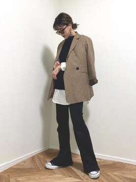 HITOMIさん（レディース・155cm）の冬コーディネート