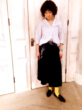 「HALMANERA（ハルマネラ）のアイテム」を使った、misato gigot さん（レディース・165cm）の春コーディネート