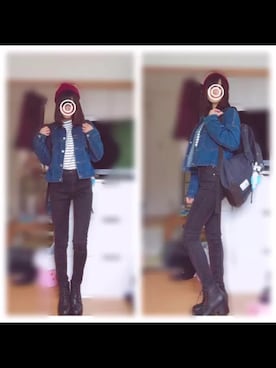 千遥さん（レディース・156cm）の秋コーディネート