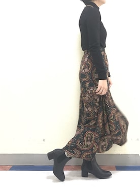 「サイドゴアブーツ」｜smzさん（レディース・155cm）の冬コーディネート