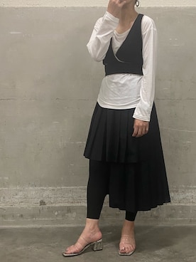 「elements,H（エレメンツアッシュ）のアイテム」を使った、smzさん（レディース・155cm）の夏コーディネート