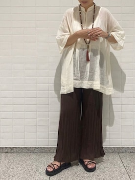 「スポーツサンダル」｜smzさん（レディース・155cm）の夏コーディネート