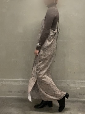 「sango（sango）のアイテム（ワンピース/ドレス）」を使った、smzさん（レディース・155cm）の冬コーディネート