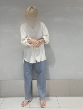 「sango（sango）のアイテム（パンツ）」を使った、smzさん（レディース・155cm）の春コーディネート