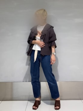 「sango（sango）のアイテム（トップス）」を使った、smzさん（レディース・155cm）の春コーディネート