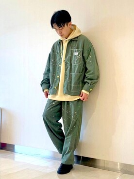 「RAGEBLUE（レイジブルー）のアイテム（カバーオール）」を使った、たじしゅんさん（メンズ・170cm）の春コーディネート