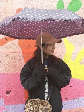 「GRANDEDGE（グランドエッジ）のアイテム（キャップ）」を使った、💘さん（レディース・157cm）の秋コーディネート