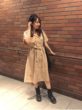 「JEANASIS（ジーナシス）のアイテム（ハンチング/ベレー帽）」を使った、💘さん（レディース・157cm）の夏コーディネート