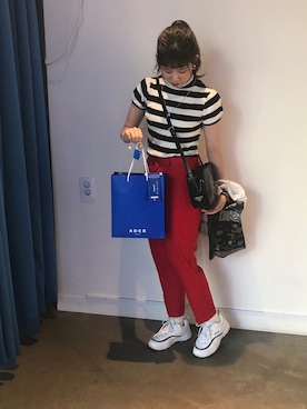 「ADER error（アーダーエラー）のアイテム」を使った、ゆきんこさん（レディース・160cm）の春コーディネート