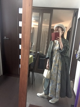 「アイテム（ハンチング/ベレー帽、ベージュ系）」を使った、２⭐️（👀不調しばらく👓）さん（レディース・155cm）の冬コーディネート