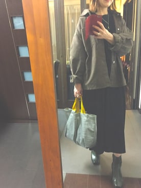 「marjour（マージュール）のアイテム（ブーツ）」を使った、２⭐️（4:50起床21:50就寝）さん（レディース・155cm）の冬コーディネート