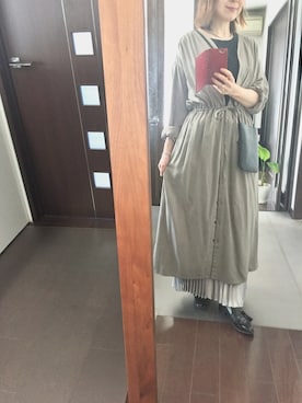 「marjour（マージュール）のFAKE LEATHER SACOCHE（ショルダーバッグ）」を使った、２⭐️（4:50起床21:50就寝）さん（レディース・155cm）の春コーディネート