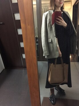 「marjour（マージュール）のアイテム（ワンピース）」を使った、２⭐️（4:50起床21:50就寝）さん（レディース・155cm）の春コーディネート