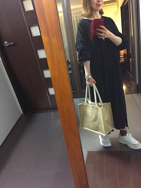 「marjour（マージュール）のアイテム（ワンピース）」を使った、２⭐️（4:50起床21:50就寝）さん（レディース・155cm）の春コーディネート