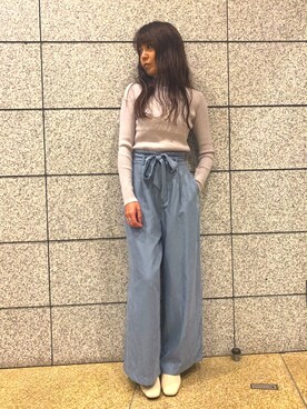 「crie conforto（クリーコンフォルト）のアイテム」を使った、crie_shizukaさん（レディース・155cm）の秋コーディネート