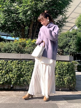 「crie conforto（クリーコンフォルト）のアイテム（アクセサリー）」を使った、crie_shizukaさん（レディース・155cm）の冬コーディネート