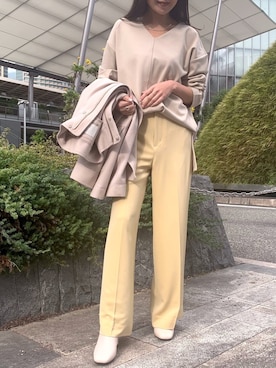 「crie conforto（クリーコンフォルト）のアイテム（アクセサリー）」を使った、crie_shizukaさん（レディース・155cm）の冬コーディネート