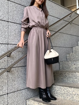 crie_shizukaさん（レディース・155cm）の冬コーディネート