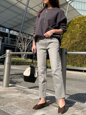 「crie conforto（クリーコンフォルト）のアイテム（アクセサリー）」を使った、crie_shizukaさん（レディース・155cm）の冬コーディネート