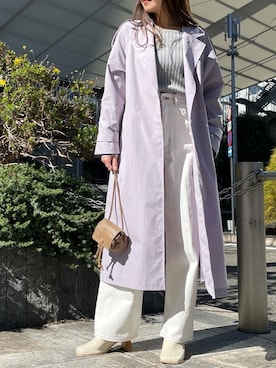 「crie conforto（クリーコンフォルト）のアイテム（ジャケット/アウター）」を使った、crie_shizukaさん（レディース・155cm）の冬コーディネート