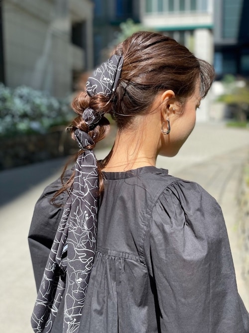 ロンシャンラインプリントスカーフ（バンダナ/スカーフ）｜crie