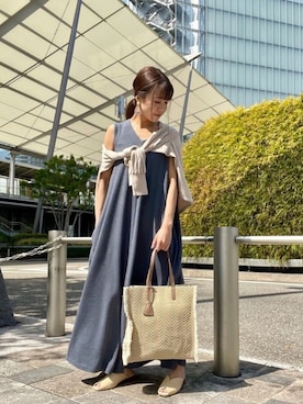 「crie conforto」｜「アイテム（ワンピース/ドレス）」を使った、crie_shizukaさん（レディース・155cm）の春コーディネート