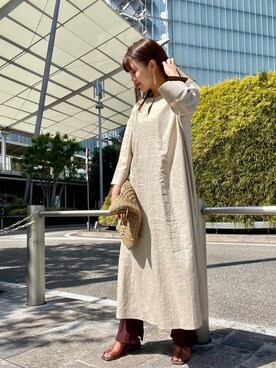 「crie conforto」｜「アイテム（ワンピース/ドレス）」を使った、crie_shizukaさん（レディース・155cm）の春コーディネート